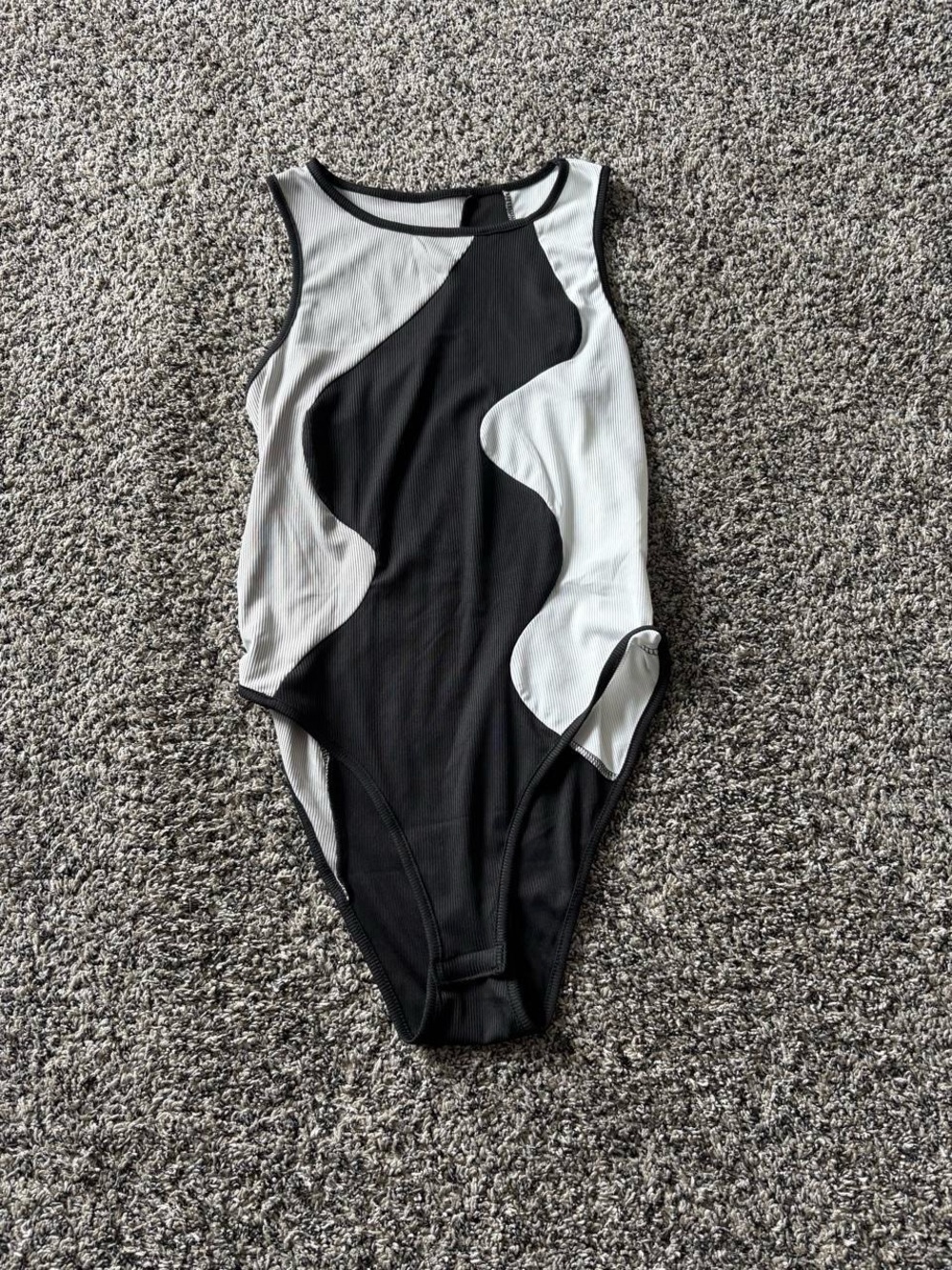 Women’s Black and White bodysuit